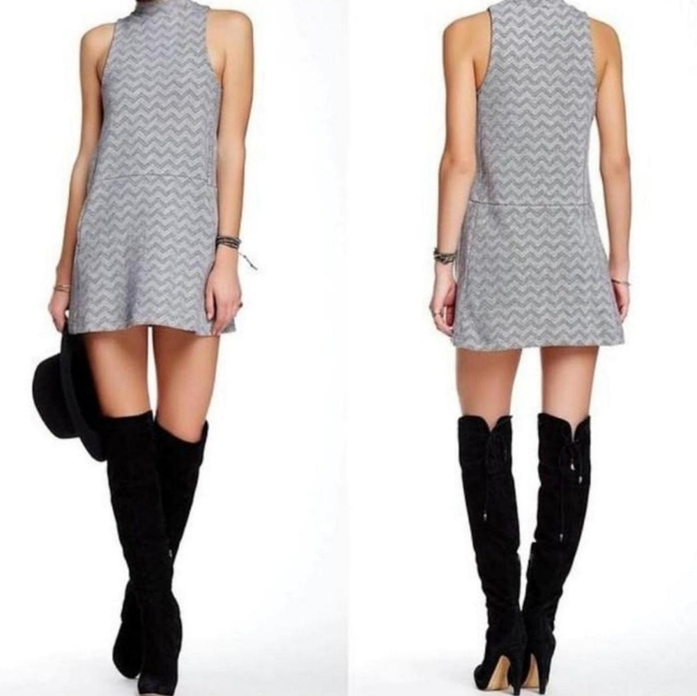Free People - Twiggy Herringbone Dress - Size M